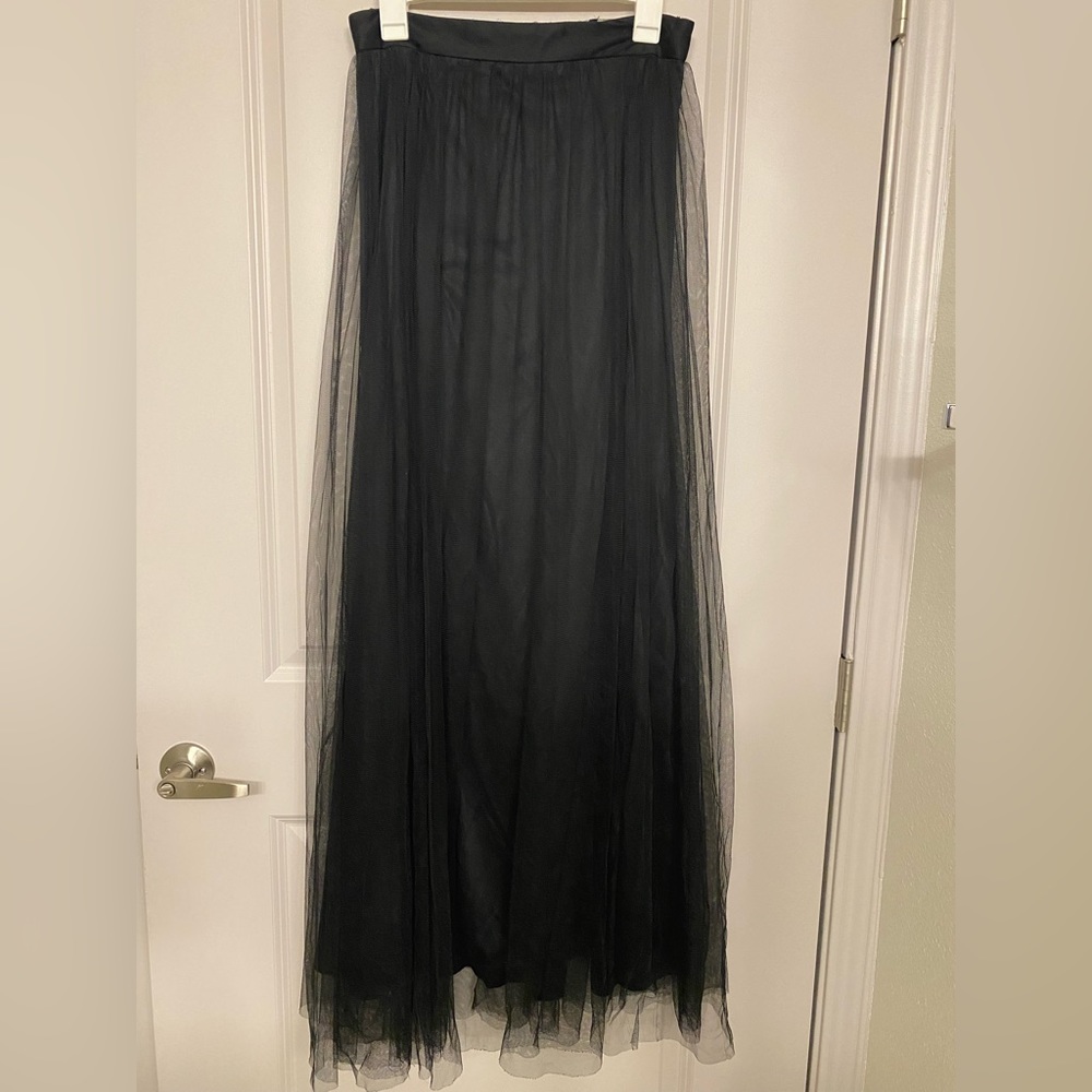 Mesh Long-skirt |Maxi Skirt